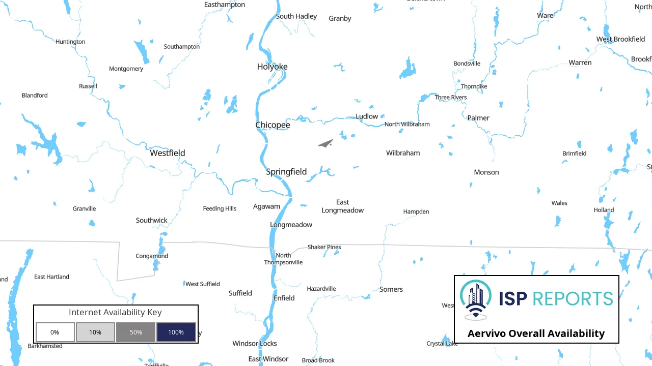 Aervivo Internet Availability Map