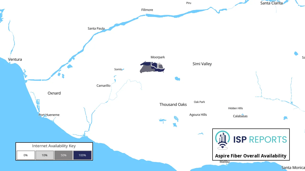 Aspire Fiber Internet Availability Map