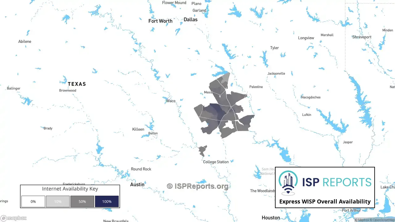 Express WISP Internet Availability Map