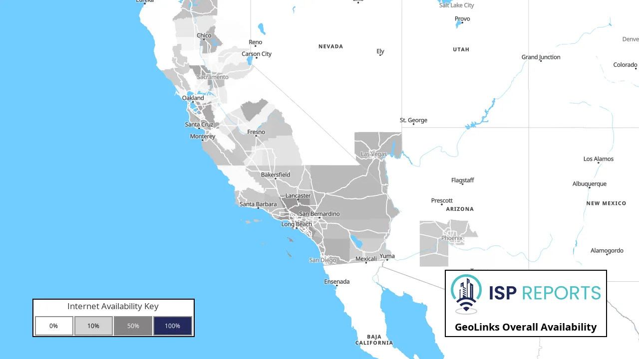 GeoLinks Internet Availability Map