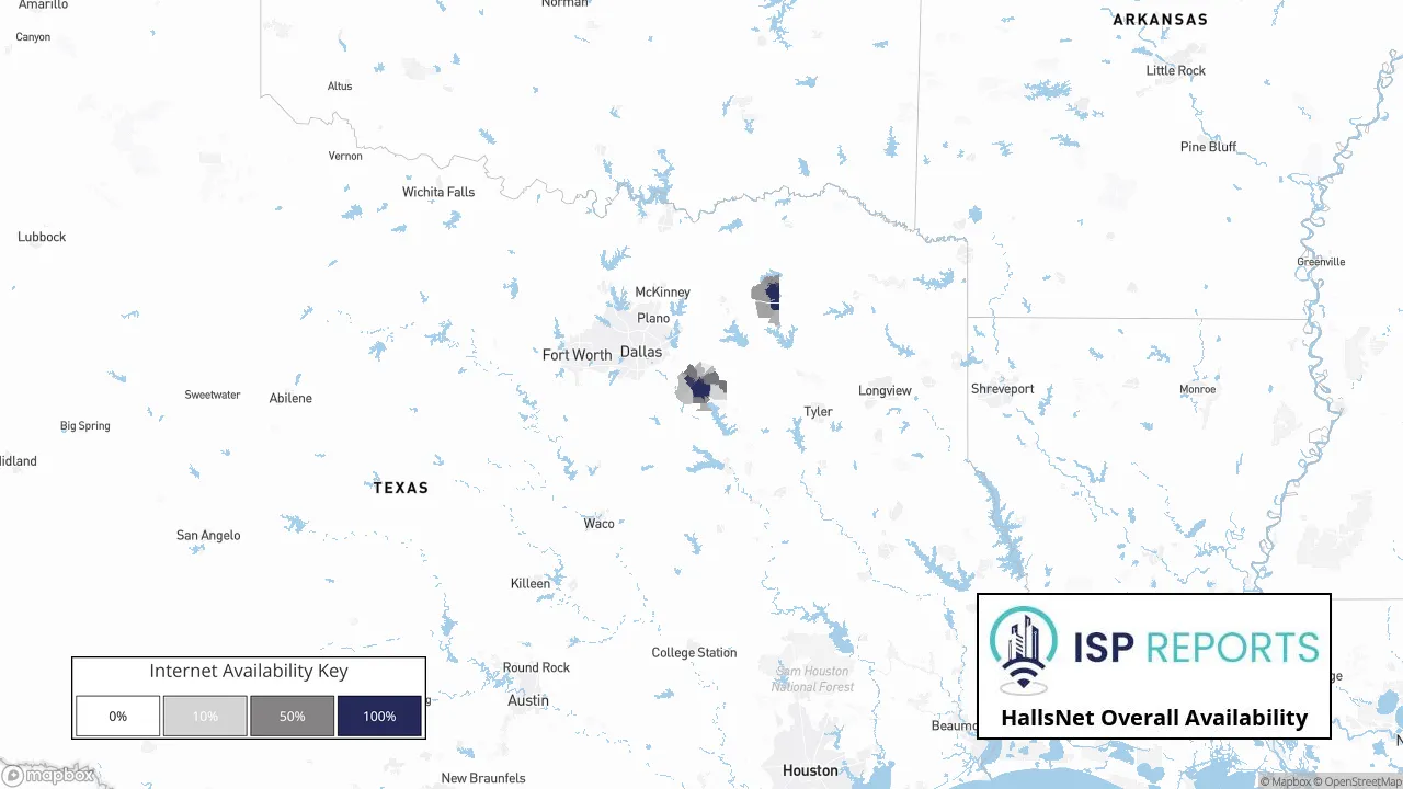 HallsNet Internet Availability Map