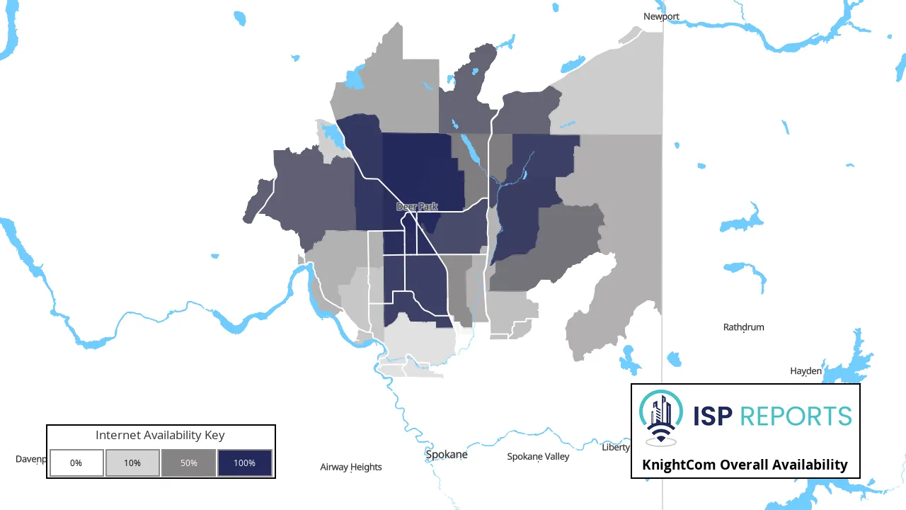 KnightCom Internet Availability Map