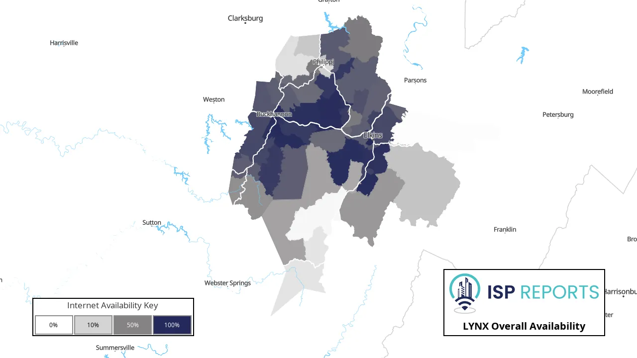 LYNX Internet Availability Map