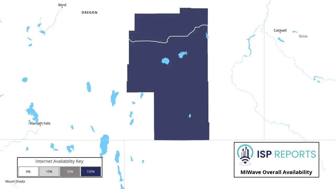 MiWave Internet Availability Map