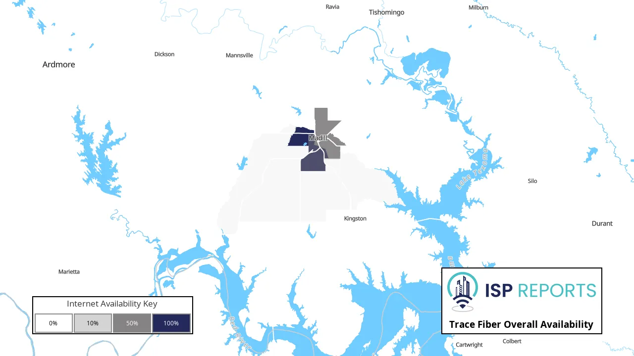 Trace Fiber Internet Availability Map