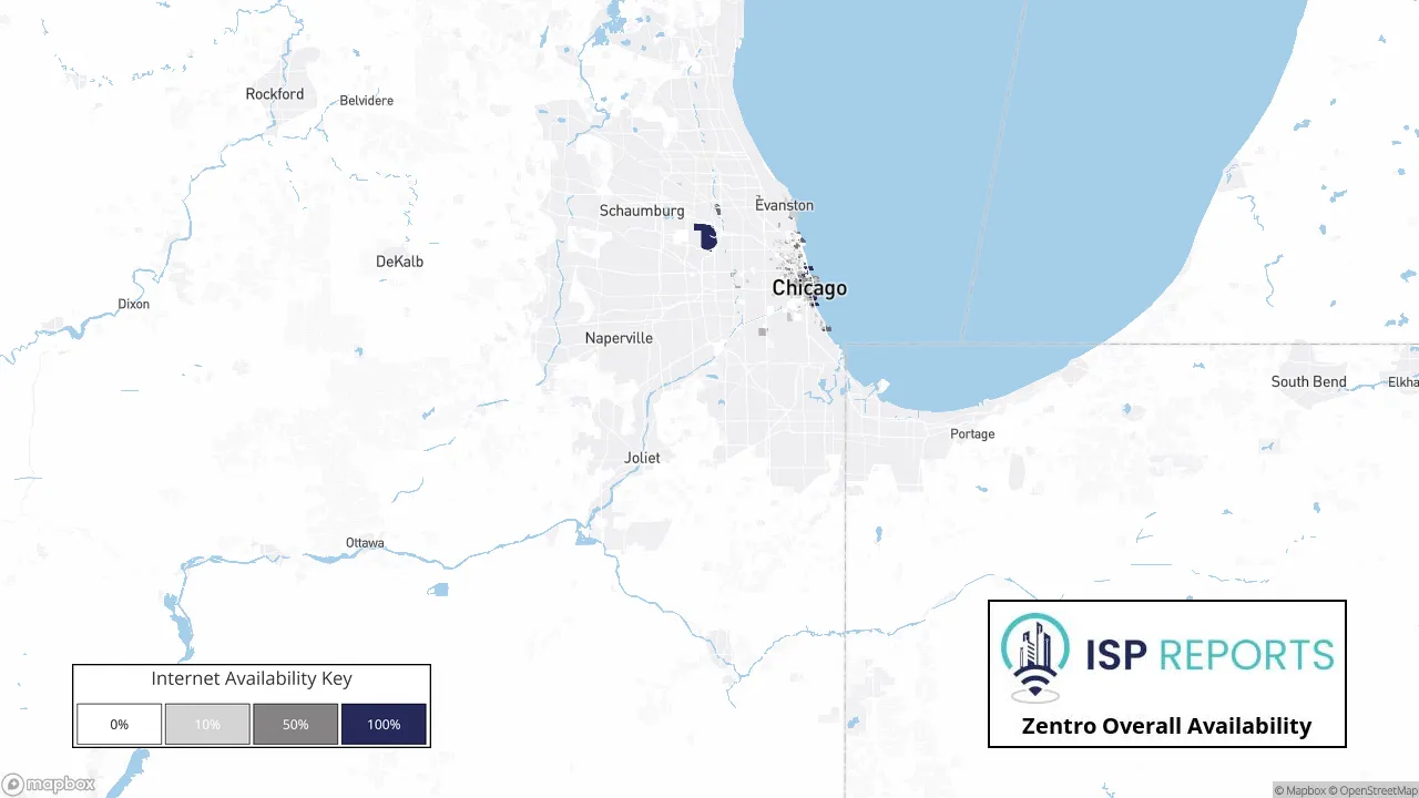 Zentro Internet Availability Map