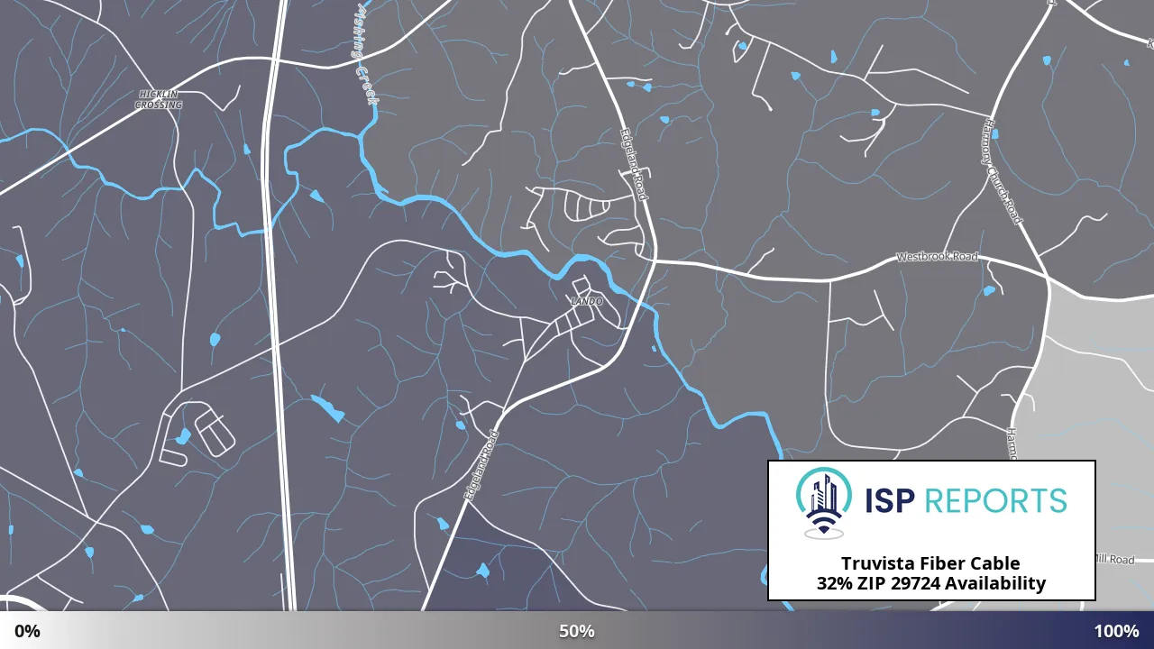 29724, SC map of internet availability