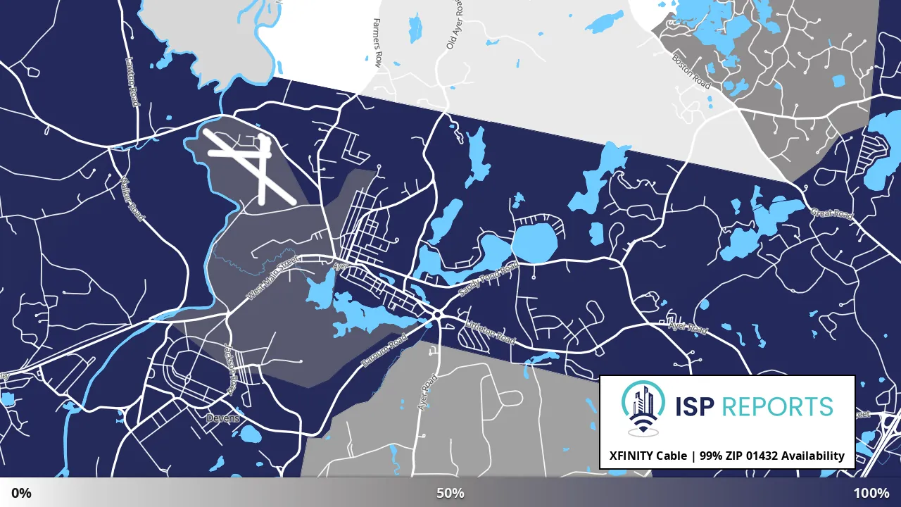01432, MA map of internet availability