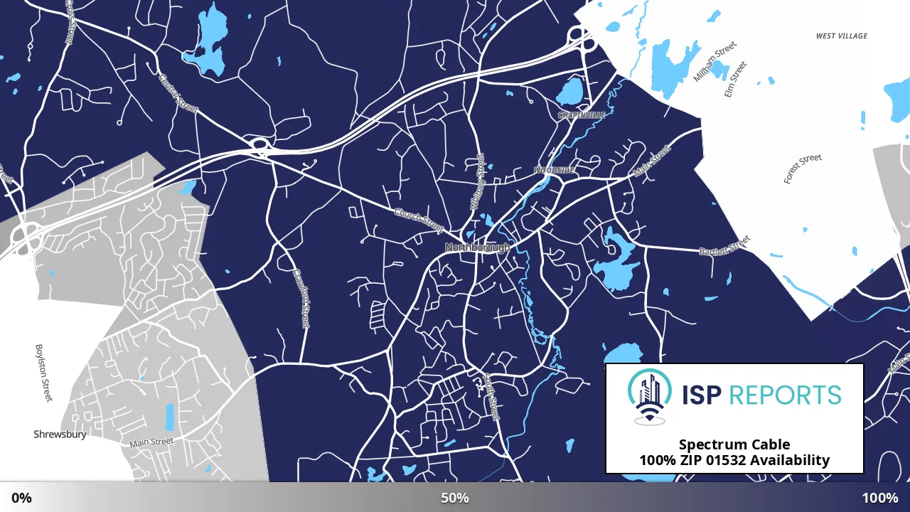 01532, MA map of internet availability