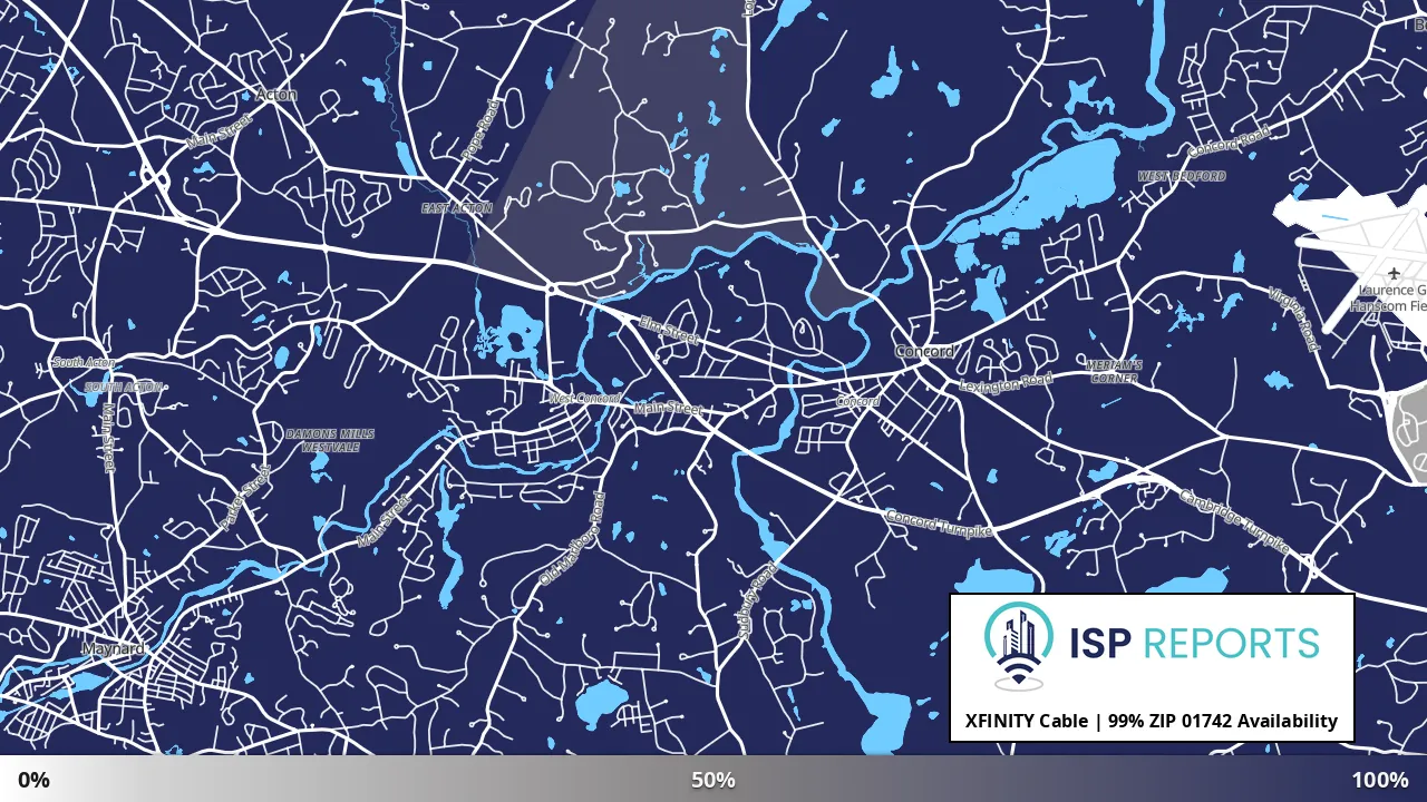 01742, MA map of internet availability