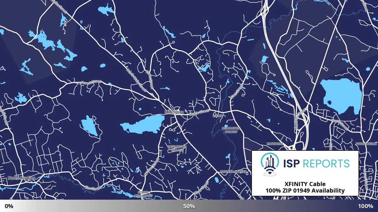 01949, MA map of internet availability