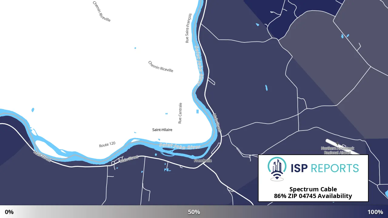04745, ME map of internet availability