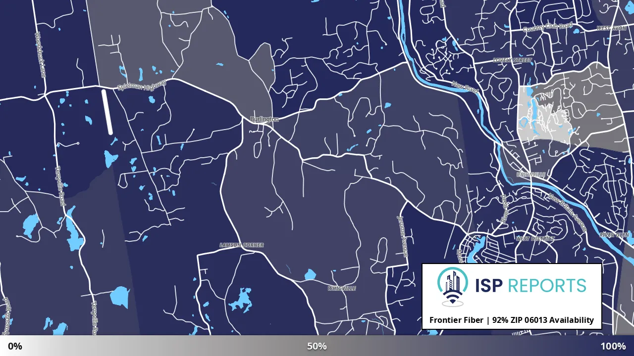 06013, CT map of internet availability