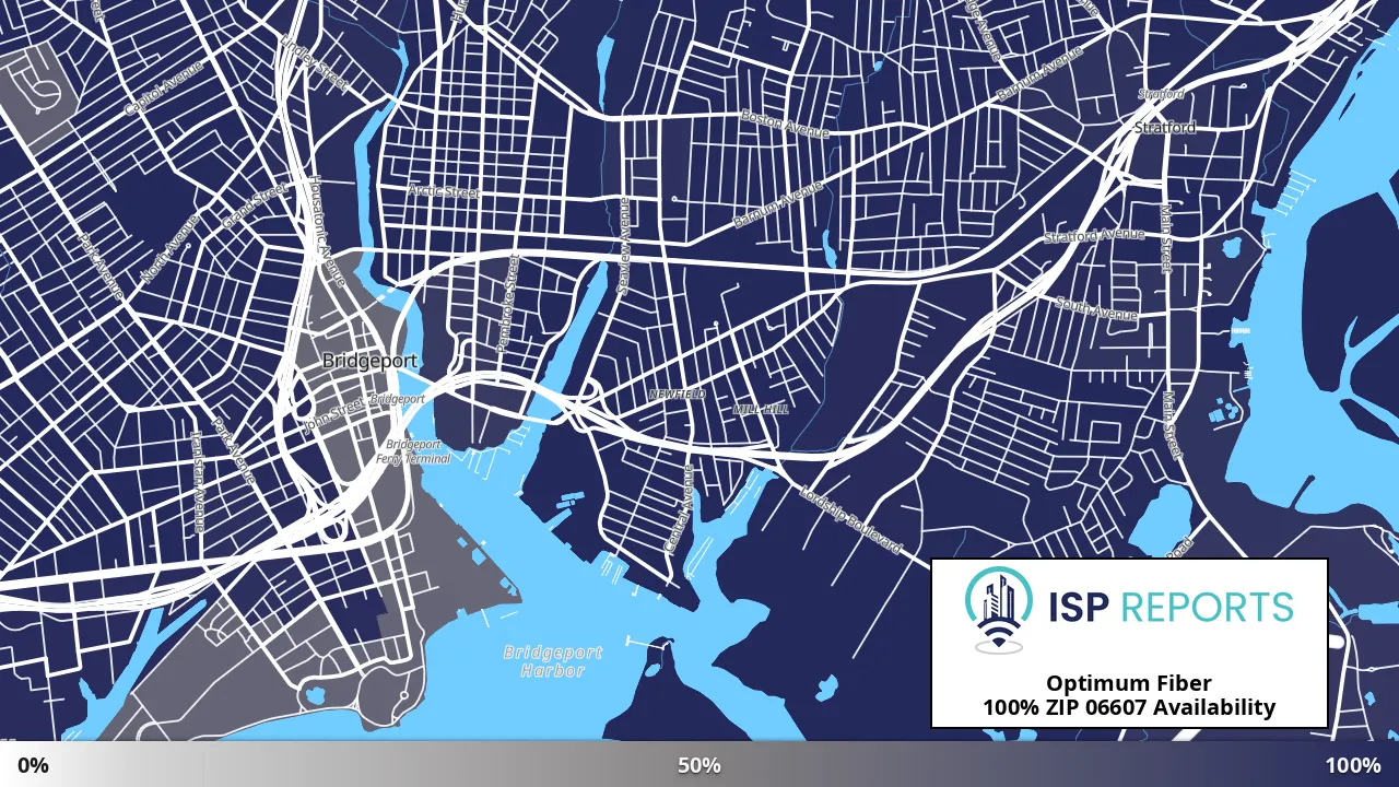 06607, CT map of internet availability