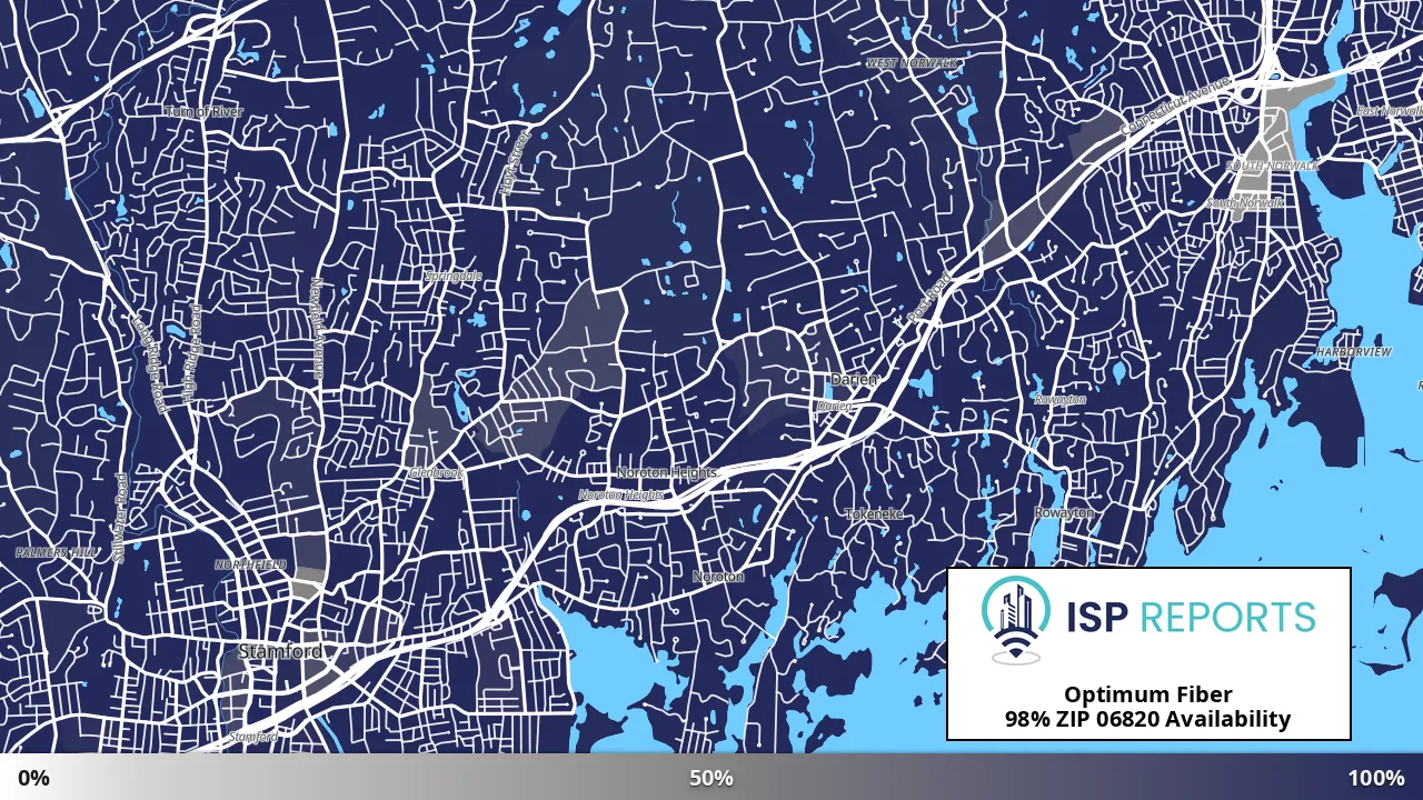 06820, CT map of internet availability