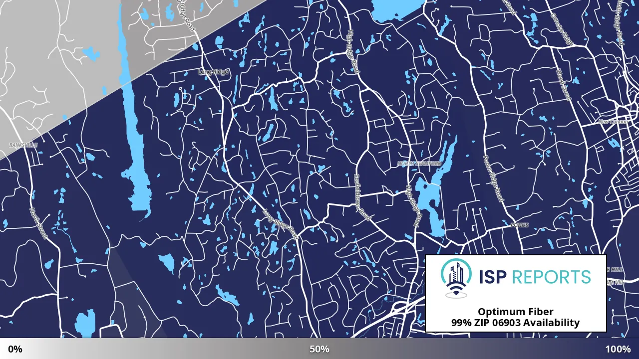 06903, CT map of internet availability
