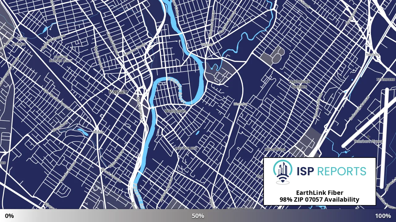 07057, NJ map of internet availability
