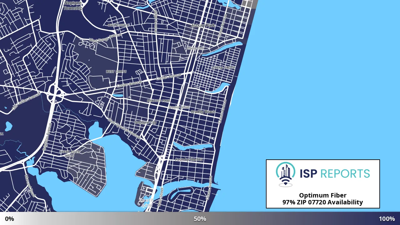 07720, NJ map of internet availability