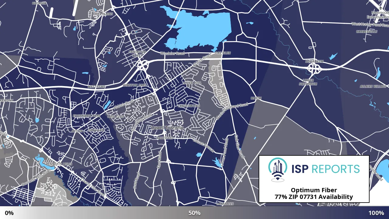 07731, NJ map of internet availability