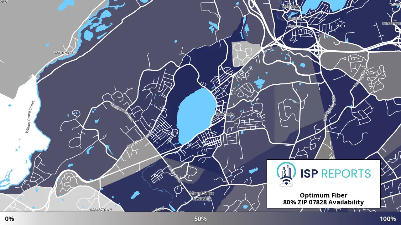 07828, NJ map of internet availability