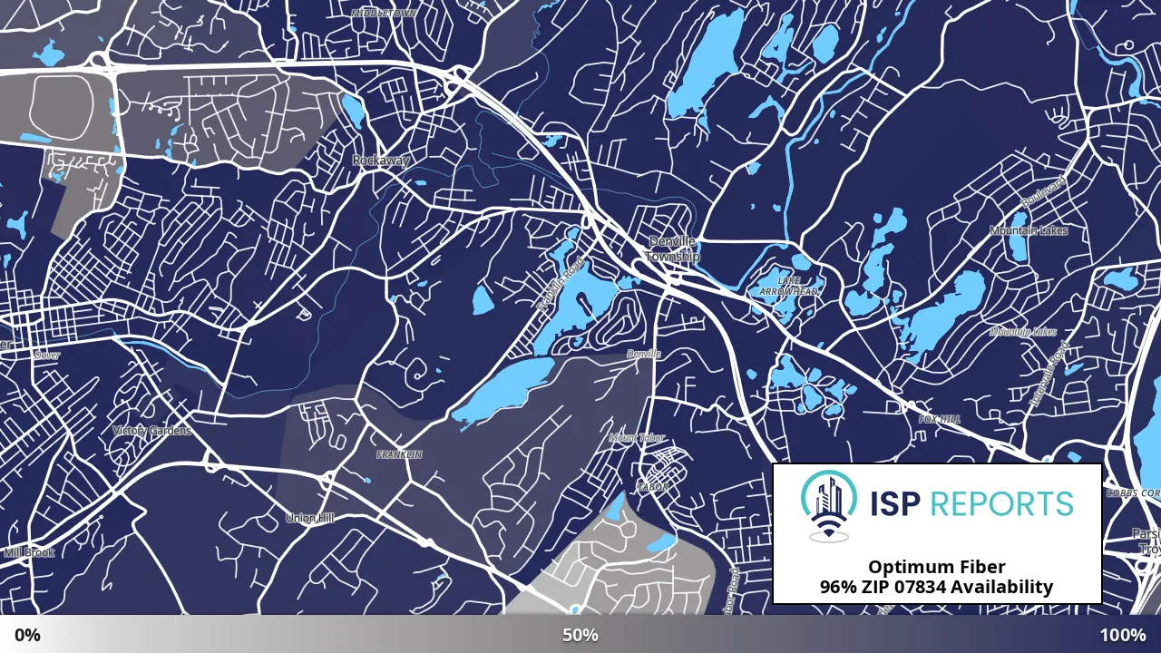 07834, NJ map of internet availability