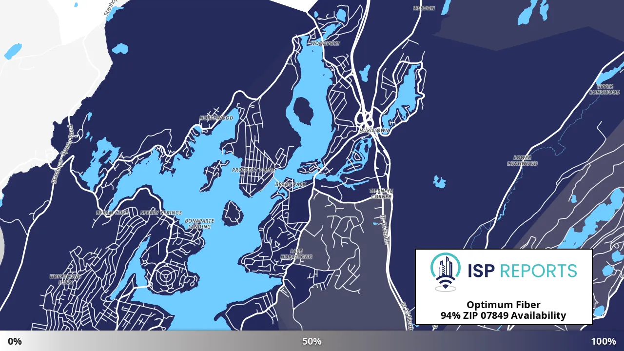 07849, NJ map of internet availability