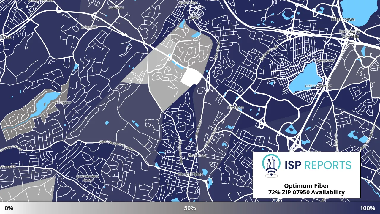07950, NJ map of internet availability