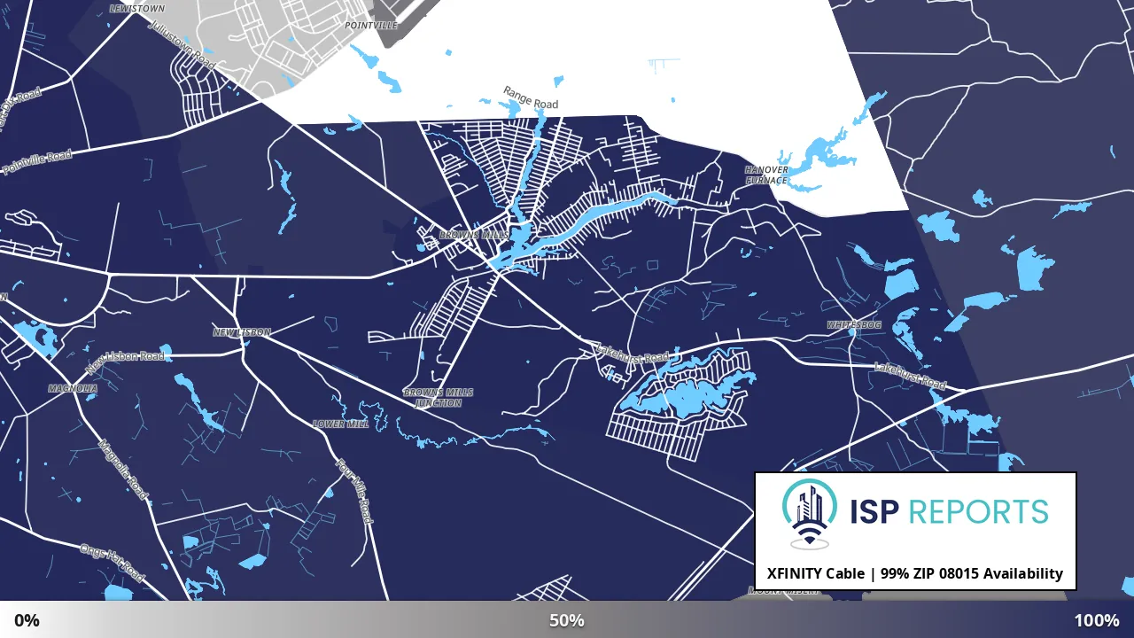08015, NJ map of internet availability