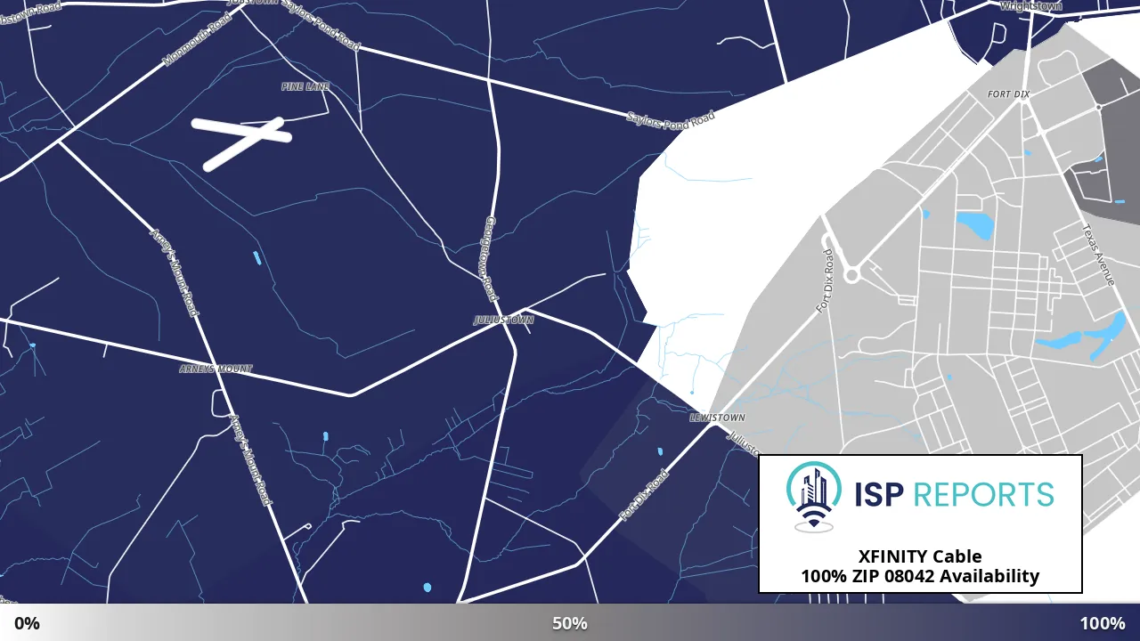 08042, NJ map of internet availability