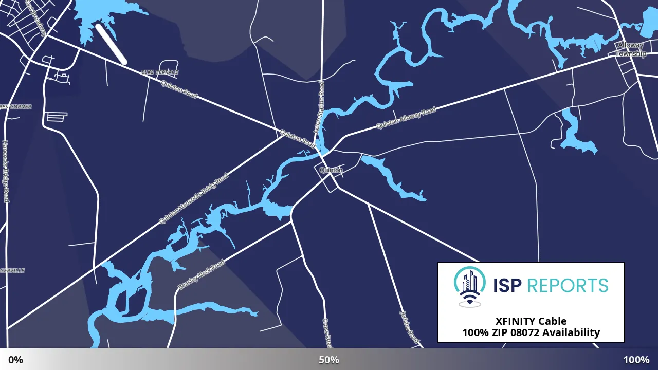 08072, NJ map of internet availability