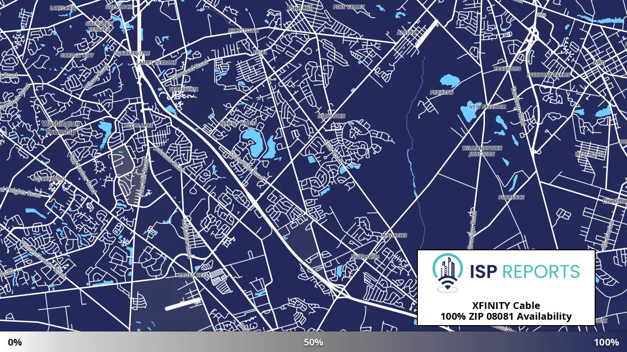 08081, NJ map of internet availability
