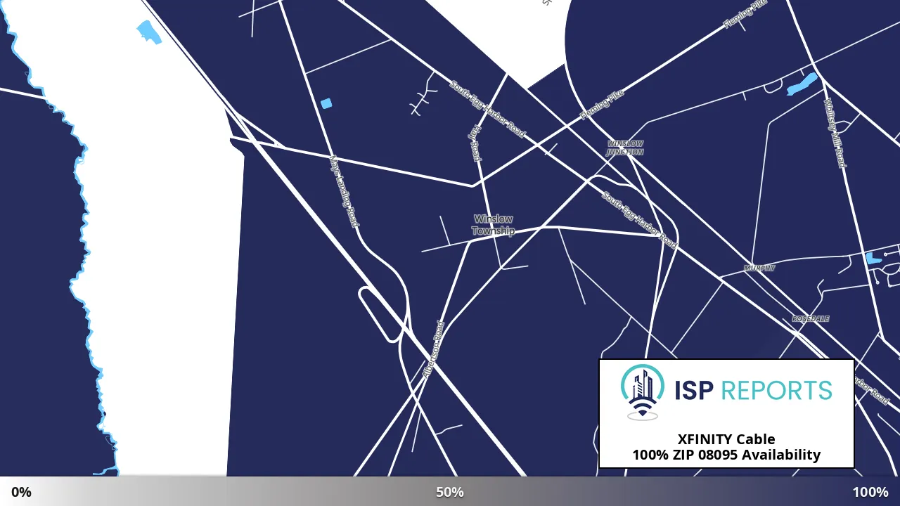 08095, NJ map of internet availability