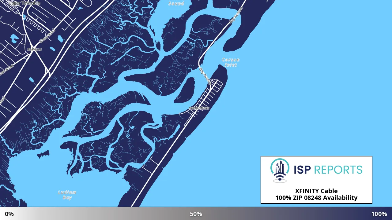 08248, NJ map of internet availability