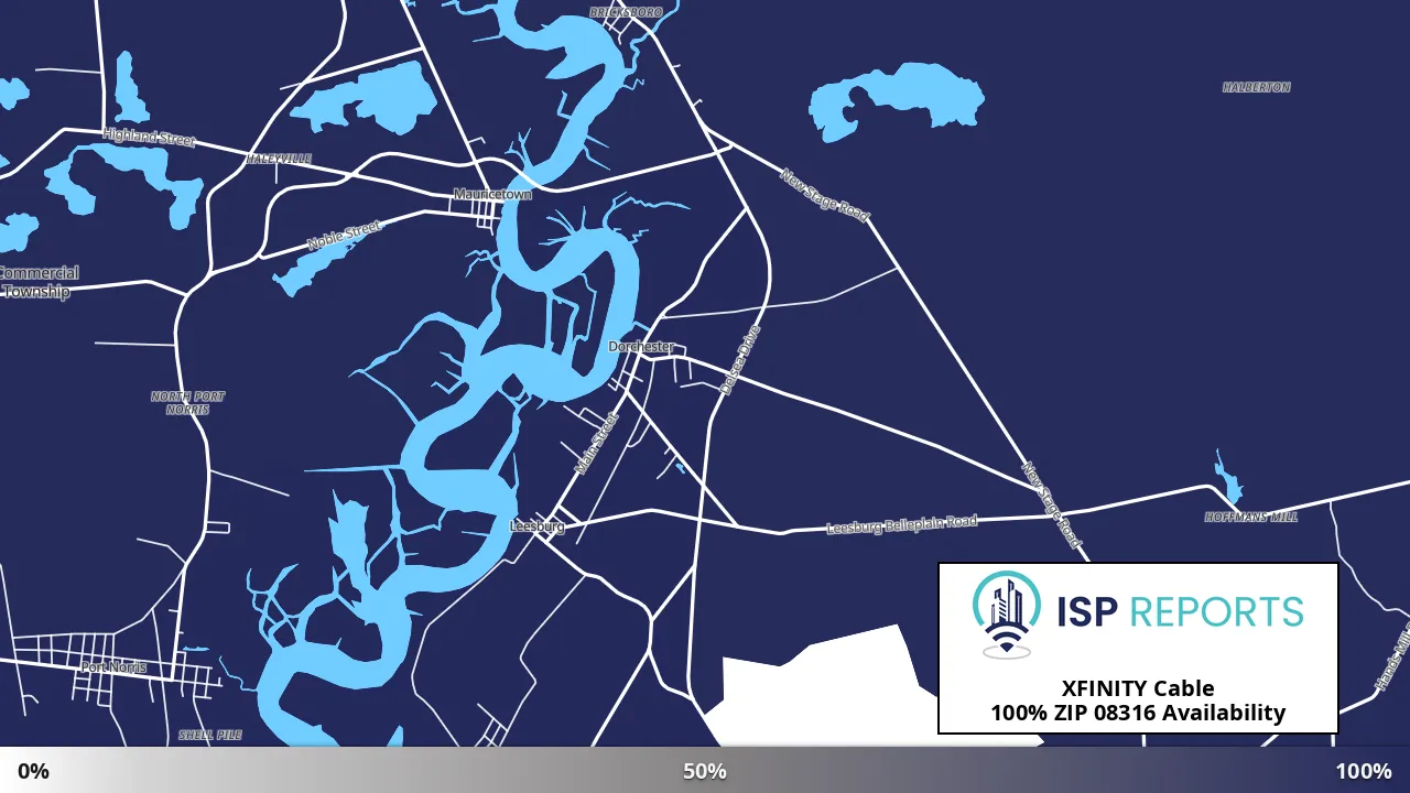 08316, NJ map of internet availability