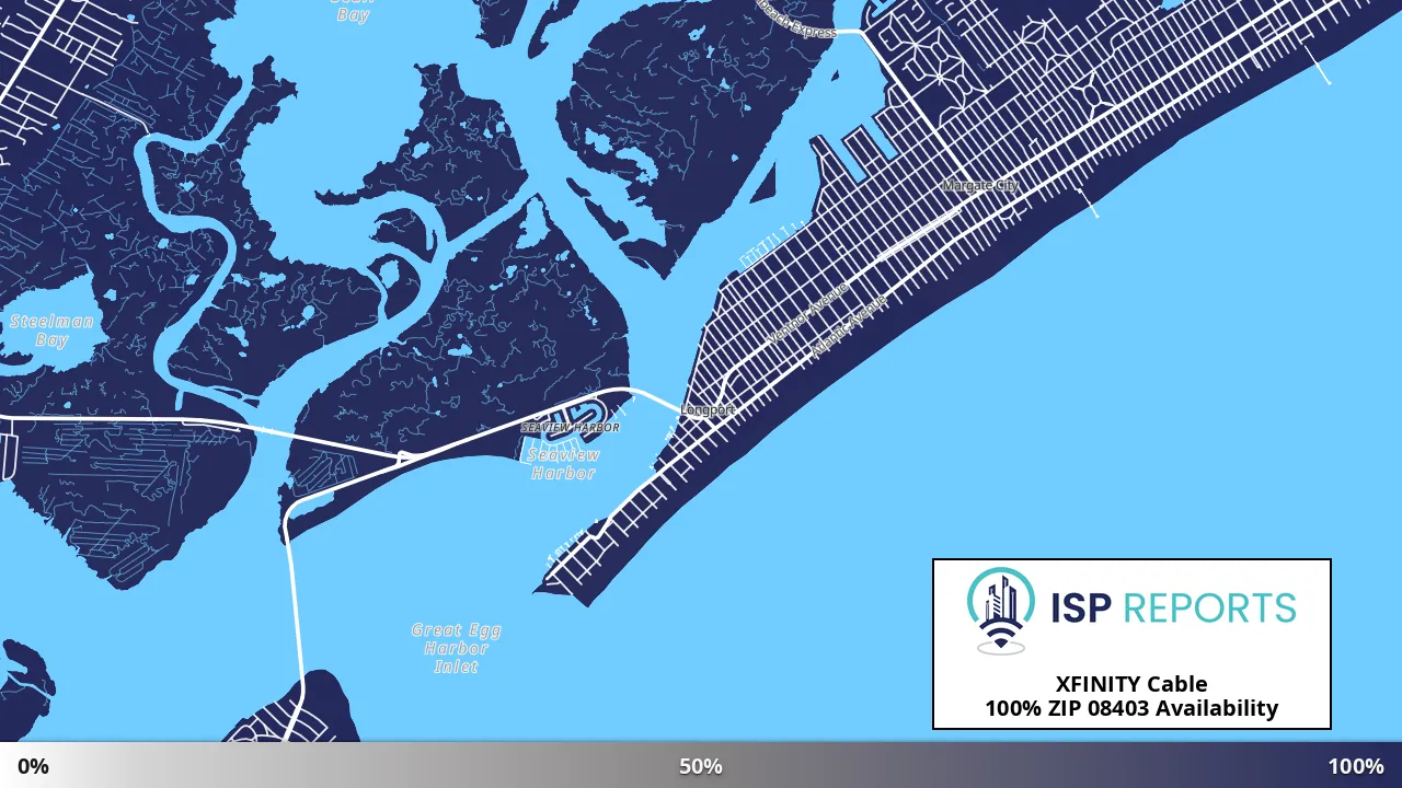 08403, NJ map of internet availability