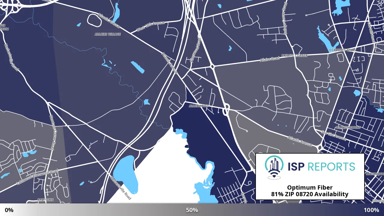 08720, NJ map of internet availability