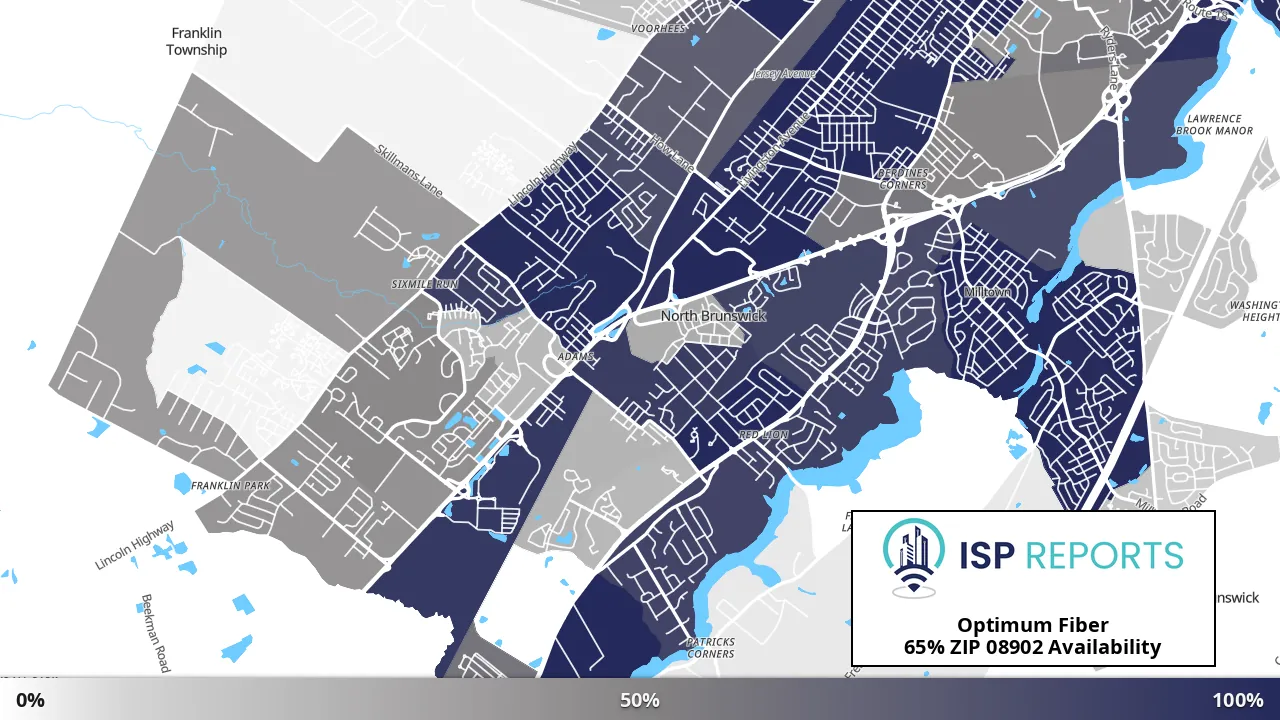 08902, NJ map of internet availability