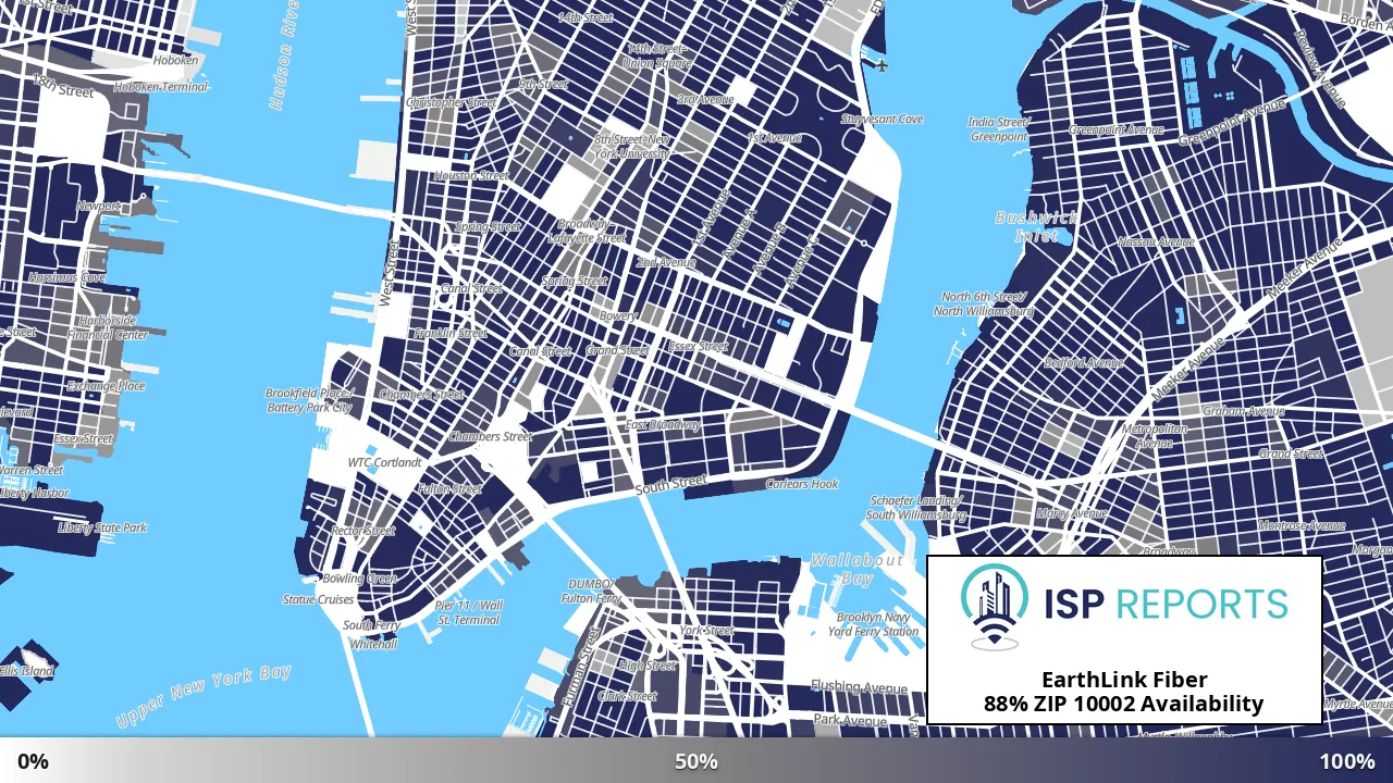 10002, NY map of internet availability
