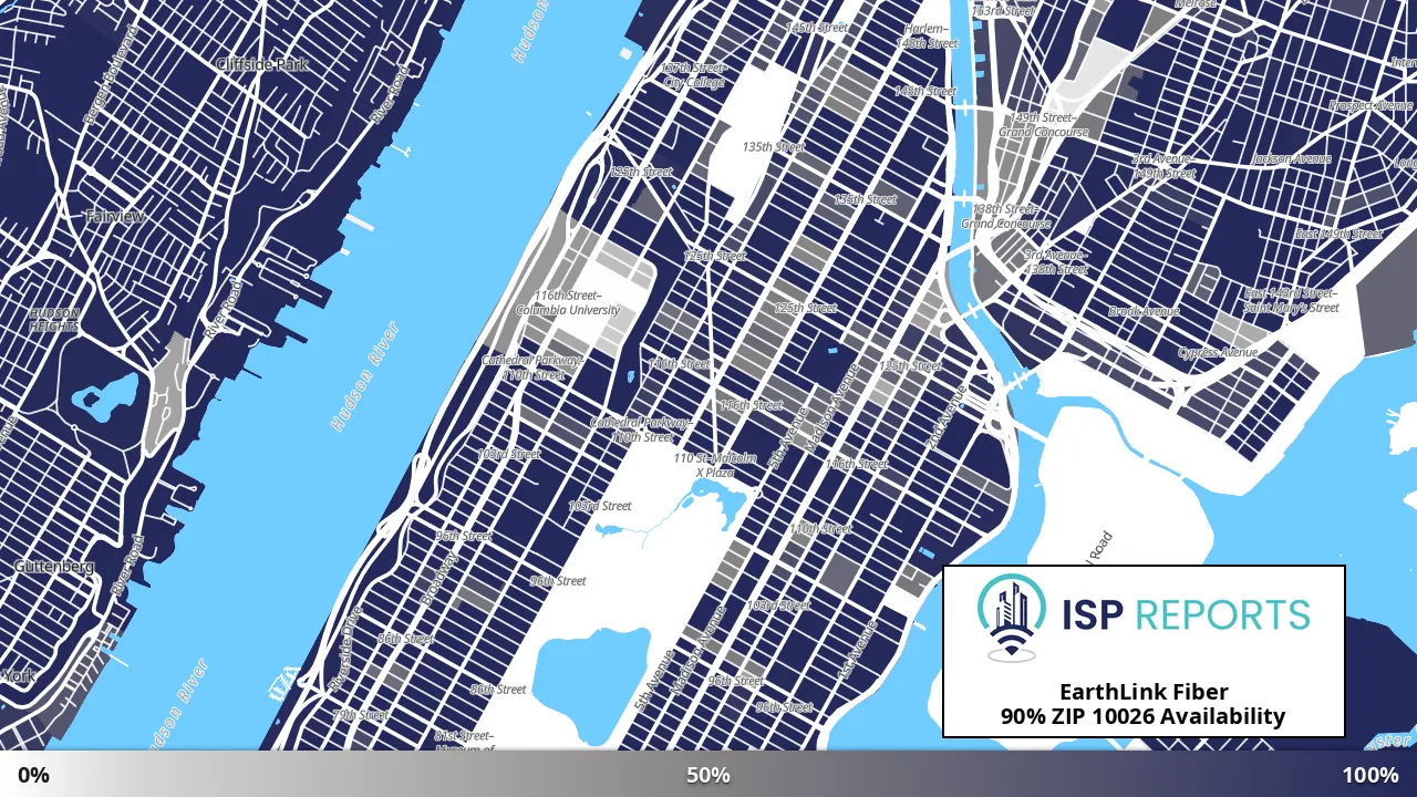 10026, NY map of internet availability