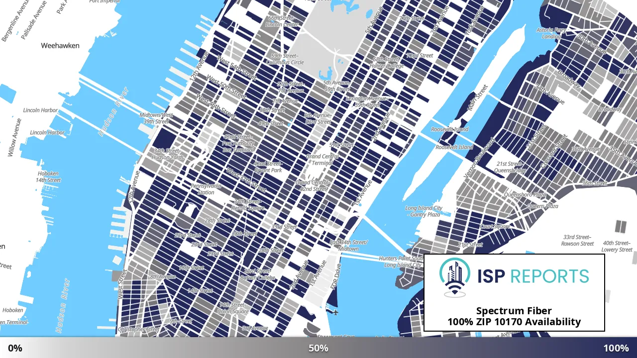 10170, NY map of internet availability