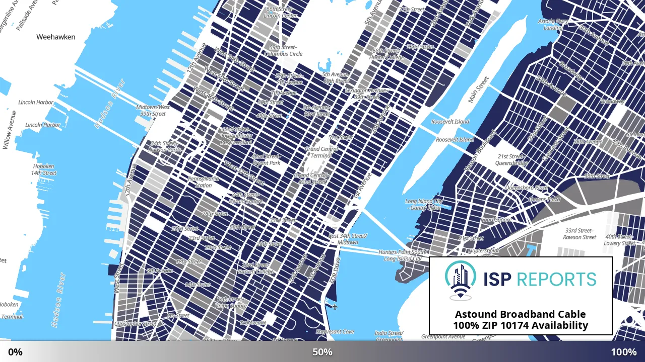 10174, NY map of internet availability