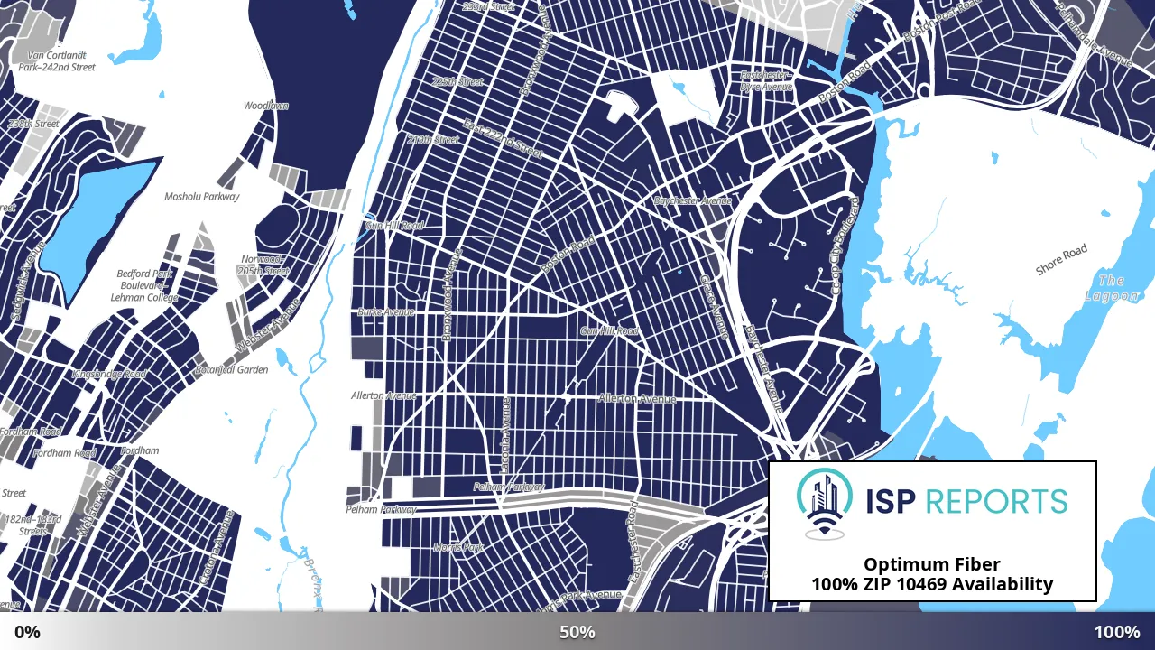 10469, NY map of internet availability