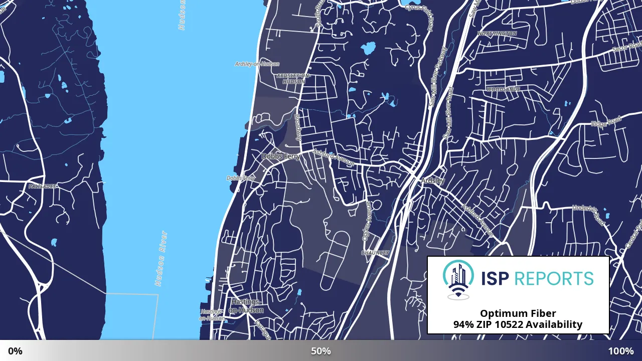 10522, NY map of internet availability
