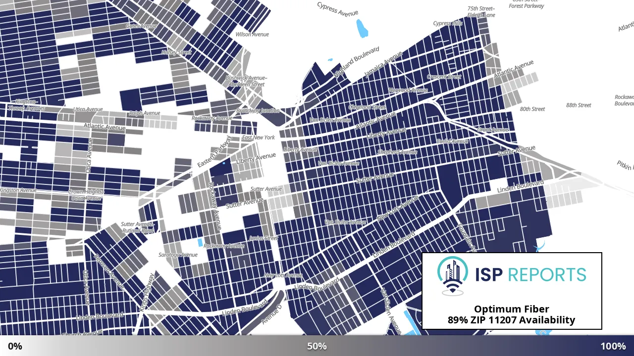 11207, NY map of internet availability