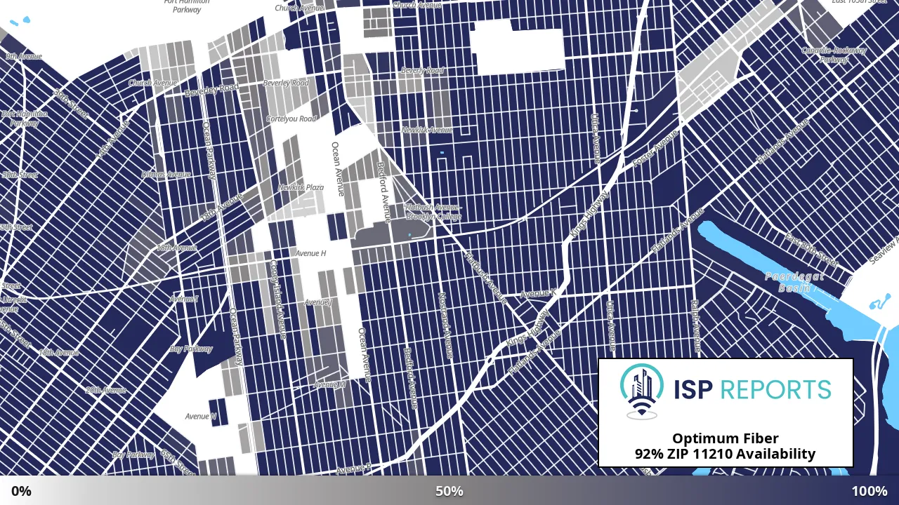 11210, NY map of internet availability