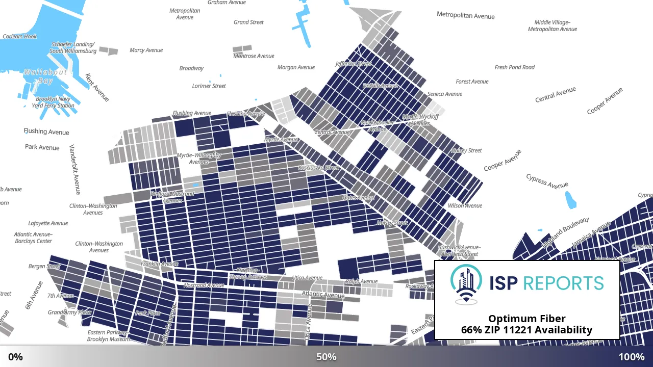 11221, NY map of internet availability
