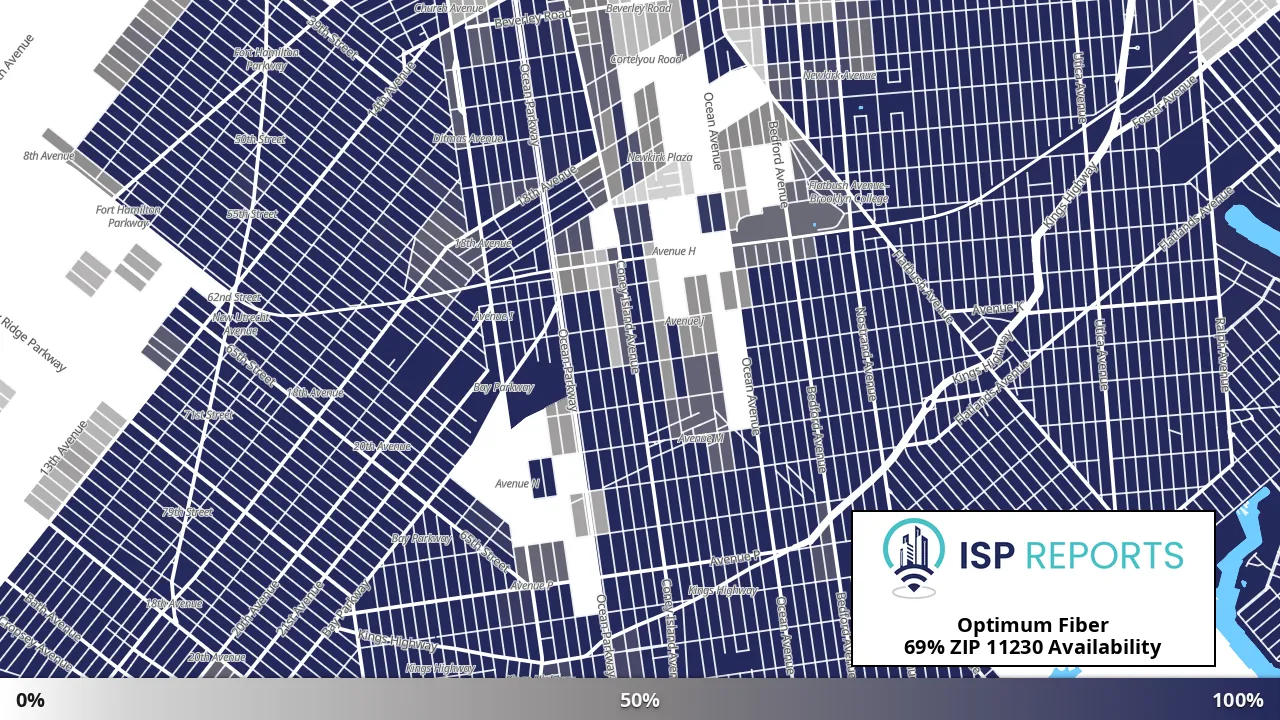 11230, NY map of internet availability