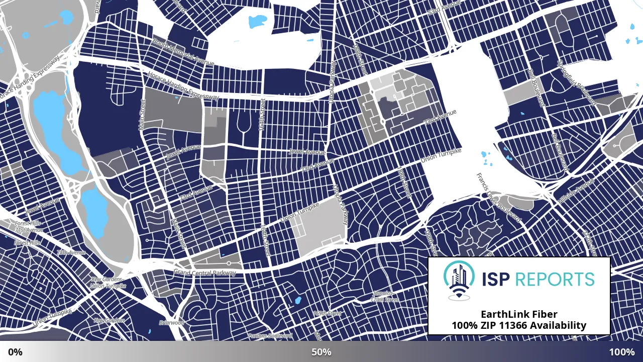 11366, NY map of internet availability