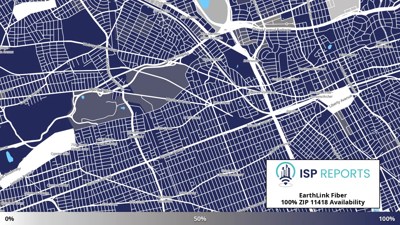 11418, NY map of internet availability