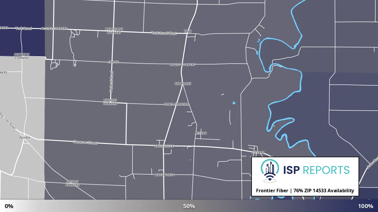 14533, NY map of internet availability
